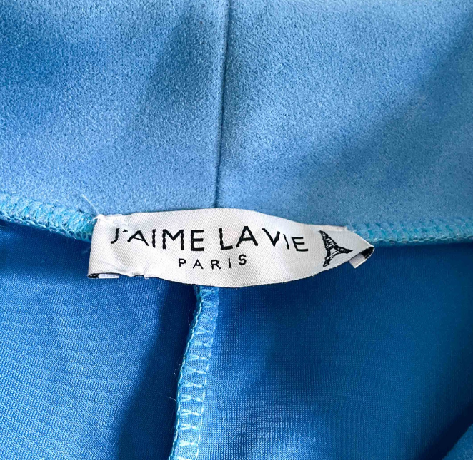 Vintage women J'aime La vie paris faux suede biker blue jacket in S/M| L21 W17|SKU 6384