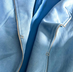 Vintage women J'aime La vie paris faux suede biker blue jacket in S/M| L21 W17|SKU 6384