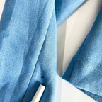 Vintage women J'aime La vie paris faux suede biker blue jacket in S/M| L21 W17|SKU 6384