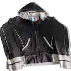 Vintage women champion heritage black full zip cropped hoodie in M|L24 W20|SKU 6390