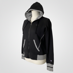 Vintage women champion heritage black full zip cropped hoodie in M|L24 W20|SKU 6390