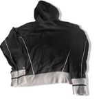 Vintage women champion heritage black full zip cropped hoodie in M|L24 W20|SKU 6390