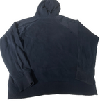 Vintage men Stock & Hank genuine denim print Navy drawstring hoodie in M|L26 W21|SKU 6518