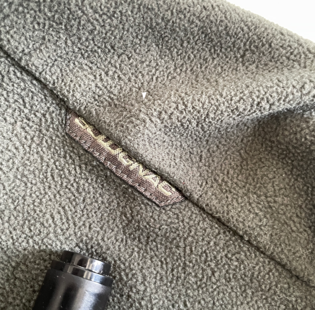 Vintage men grey fleece full zip high neck wind breaker jumper in M|W26 L22|6264