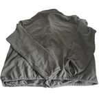 Vintage men grey fleece full zip high neck wind breaker jumper in M|W26 L22|6264