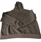 Vintage female Bershka Bunny graphics Brown Hoodie in S|L24 W23|SKU 6092