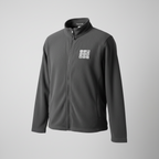 Vintage men grey Thales Alenia space fleece full zip high neck Jacket in S/M|L29 W21|SKU 6094
