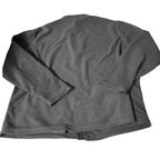 Vintage men grey Thales Alenia space fleece full zip high neck Jacket in S/M|L29 W21|SKU 6094