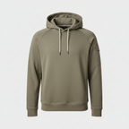 Vintage men Boggi Milano graphics SCUBA  Khaki green hoodie in L|L29 W23|SKU 6095