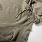 Vintage men Boggi Milano graphics SCUBA  Khaki green hoodie in L|L29 W23|SKU 6095