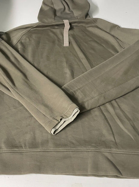 Vintage men Boggi Milano graphics SCUBA  Khaki green hoodie in L|L29 W23|SKU 6095