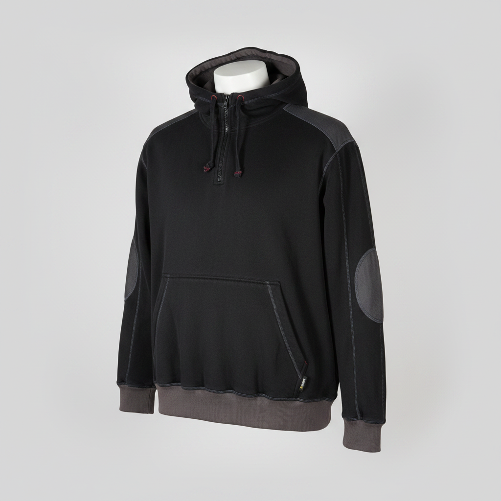 Vintage Dassy professional workwear black hoodie in L|L29 W23|SKU 6100
