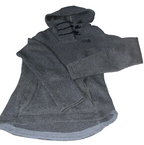 Vintage The North Face Women's Crescent Hoodie grey Knit Fleece hoodie in M|L26 W16|SKU 6107