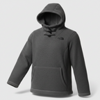 Vintage The North Face Women's Crescent Hoodie grey Knit Fleece hoodie in M|L26 W16|SKU 6107