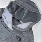 Vintage The North Face Women's Crescent Hoodie grey Knit Fleece hoodie in M|L26 W16|SKU 6107