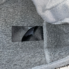 Vintage The North Face Women's Crescent Hoodie grey Knit Fleece hoodie in M|L26 W16|SKU 6107