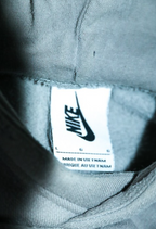 Vintage women grey Nike plain hoodie in L|L26 W24|SKU 6581