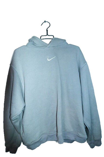Vintage women grey Nike plain hoodie in L|L26 W24|SKU 6581