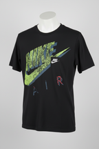 Vintage men Nike air graphics black short sleeve tees in L|L30 W18|SKU 6627