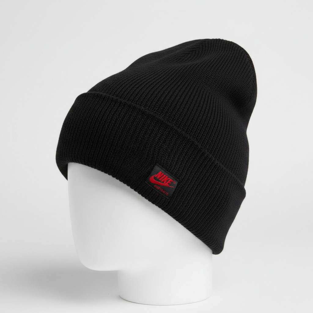 Vintage men's Nike black beanie hat sku 6800