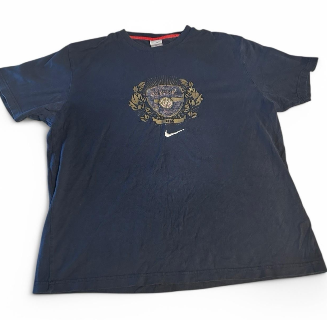 Vintage Blue Nike Arsenal Cotton Shirt Men's XL  With Embroidered Logo SKU 6836