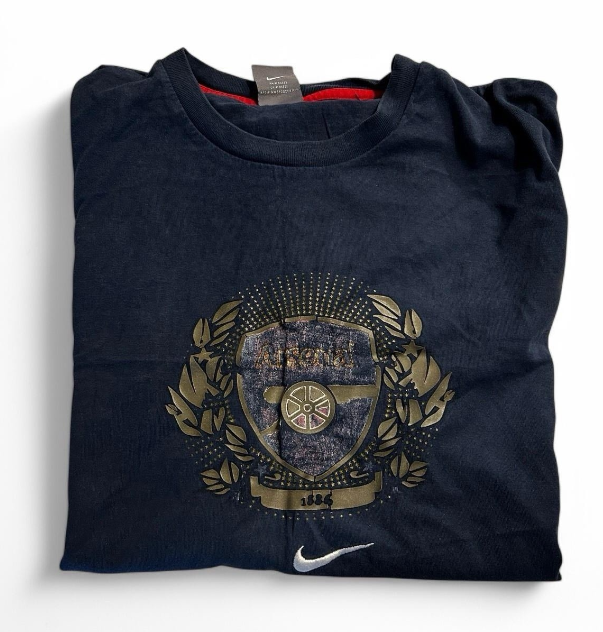 Vintage Blue Nike Arsenal Cotton Shirt Men's XL  With Embroidered Logo SKU 6836