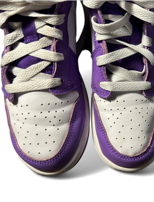 Nike Air Jordan Retro Mid Preschool Purple Venom White Uk 5 USA 5.5 sku 6900