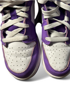 Nike Air Jordan Retro Mid Preschool Purple Venom White Uk 5 USA 5.5 sku 6900