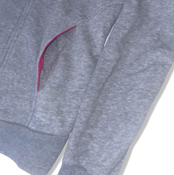 Vintage Puma Women's grey small full zip up high neck track top | S | SKU 3536