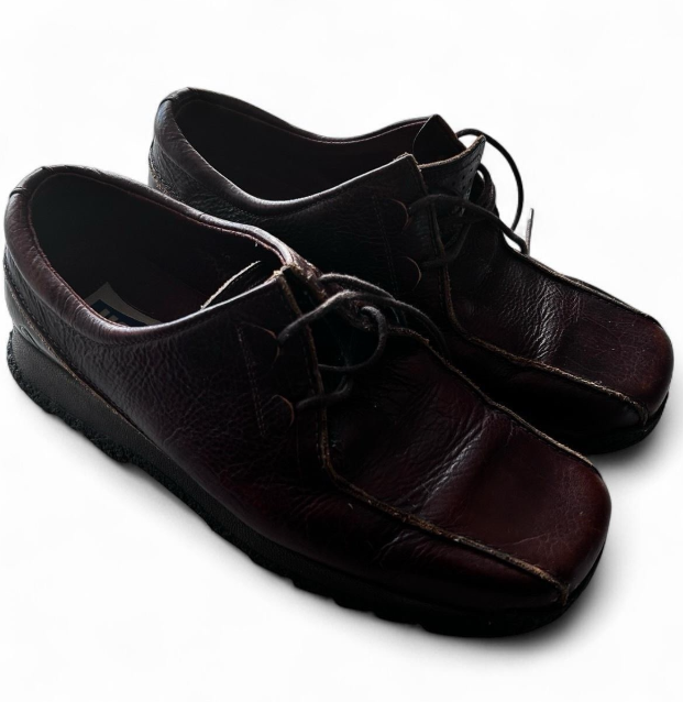 IKON Original Brown Krombie Retro Mod All Leather Brogue Shoes 9.5 SKU 6986