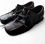 IKON Original Brown Krombie Retro Mod All Leather Brogue Shoes 9.5 SKU 6986
