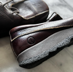 IKON Original Brown Krombie Retro Mod All Leather Brogue Shoes 9.5 SKU 6986