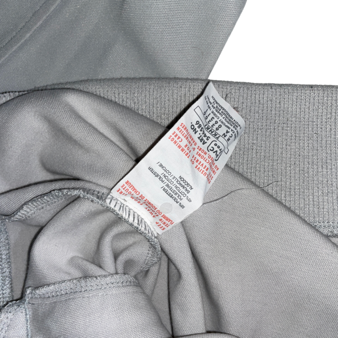 90s vintage men's puma full zip gray side tape small logo sweatshirt size s zipper jacket rare athletic wear L28 w 19 sku 6153