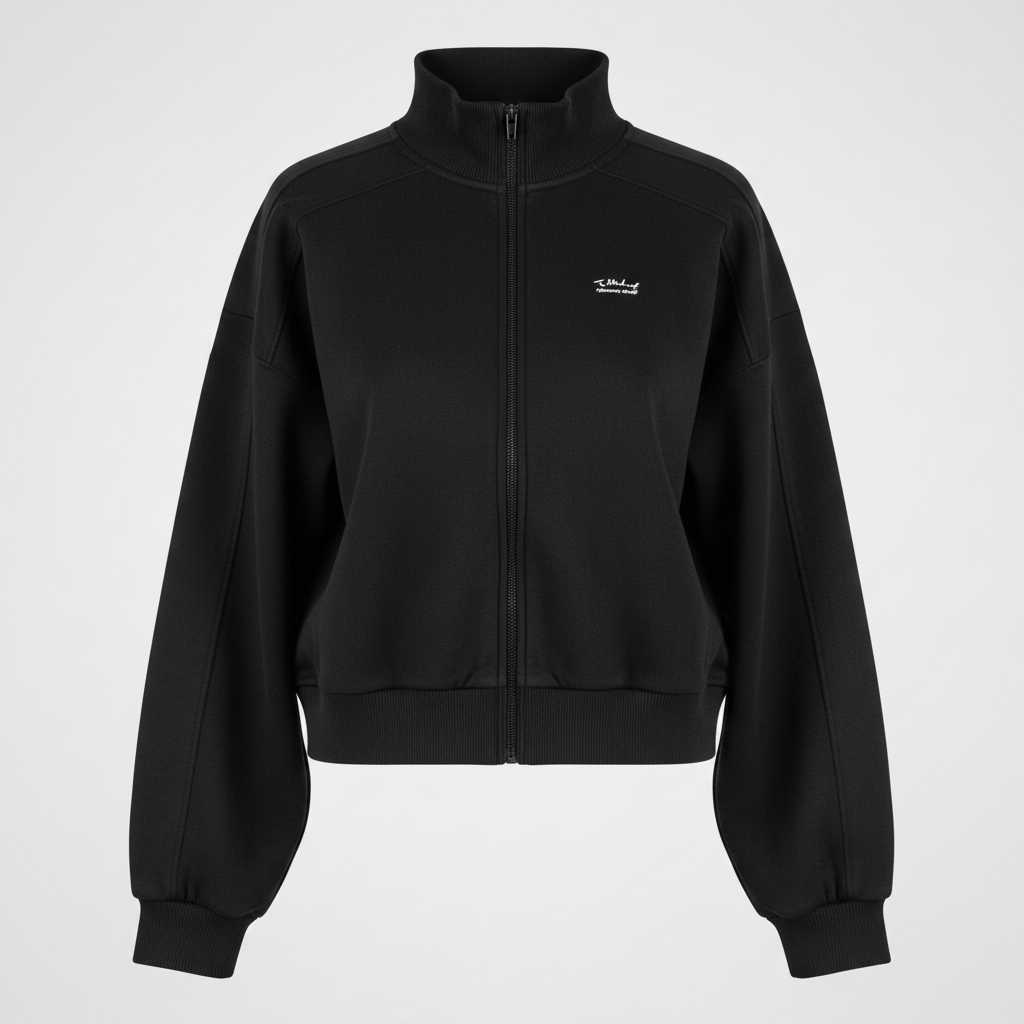 Vintage female Tiala black sport club sweatshirt in m |L23 W23|SKU 6120