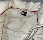 Vintage 90s Nylon Plain Whited padded Tommy Hilfiger Puffer Vest Gilet Jacket - XS/S|L24 W18|SKU 6131