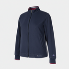 Vintage Champion Women's Blue  Full Zip high neck Jumper Jacket in M|L27W18|6137