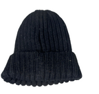 Vintage FURTALK Women's Knitted black Beanie Hat| SKU 6139