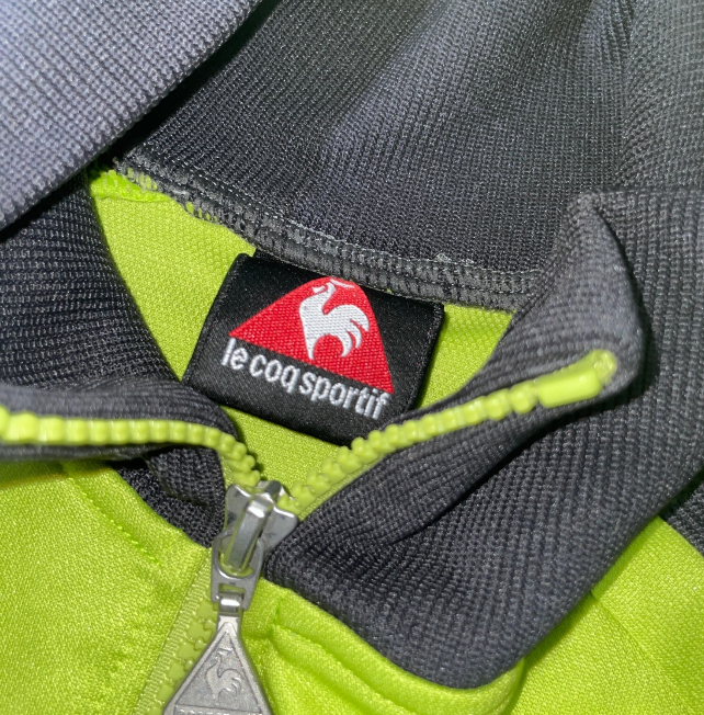 Vintage Female Lecoq Sportif Zipper windbreaker green Jacket in M|L28W18|SKU 6146