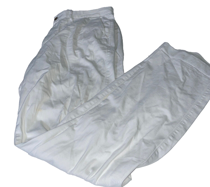 Vintage Jcrew mens white trousers in L| W36 L36|SKU 6148