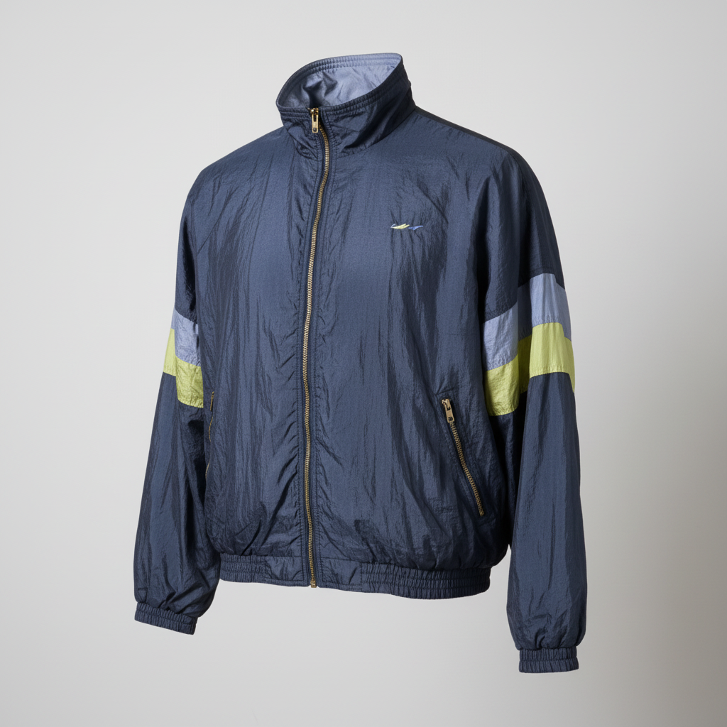 Vintage Tart multi 80s shell windbreaker full zip jacket MENS L |L29 W28|SKU6149