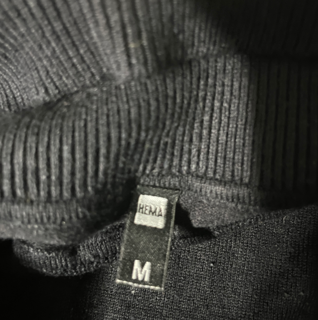 Hema Slim Fit Merino Wool-Blend Turtle Neck black turtleneck Womens SKU 6161