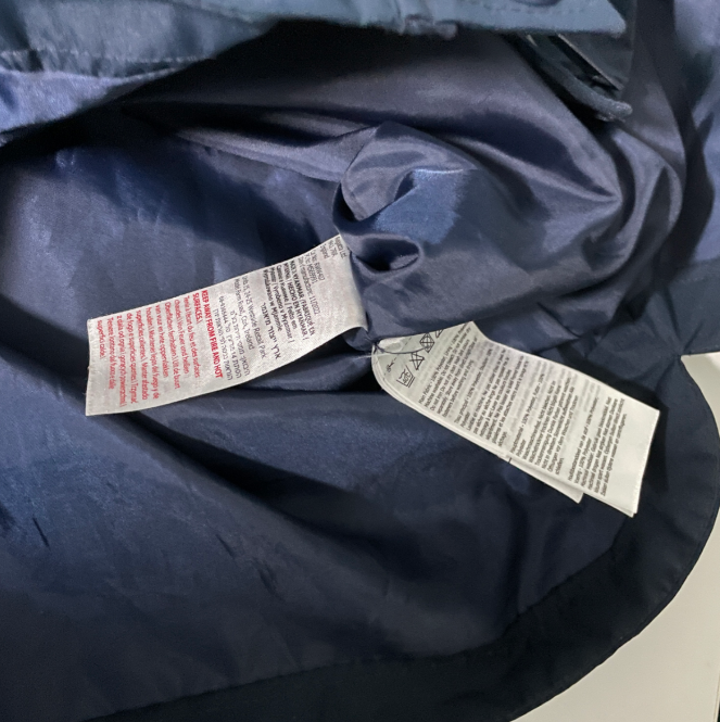 Vintage regatta blue women’s rain waterproof coat UK 12 L 29 W 21 SKU 6162