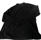 Vintage black fleece track jacket Fleece Vintage Clothing for Women L 27 W 19 SKU 6168