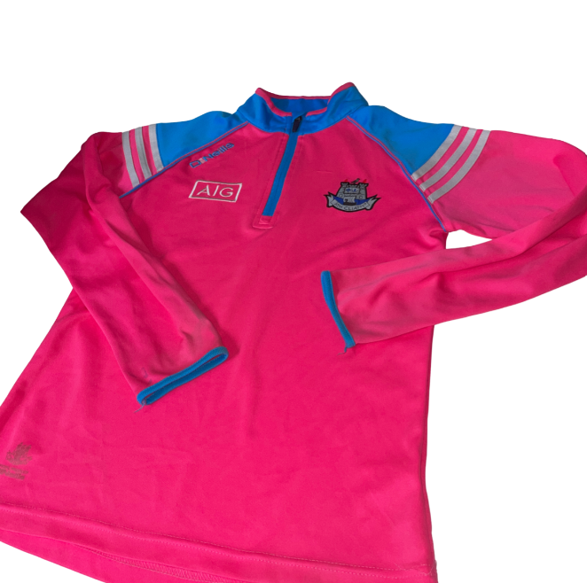 Dublin GAA  Peak Brushed Half Zip Top Pink women's quarter zip pink sport jacket
