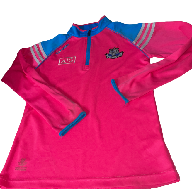 Dublin GAA  Peak Brushed Half Zip Top Pink women's quarter zip pink sport jacket