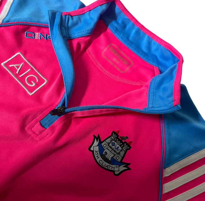 Dublin GAA  Peak Brushed Half Zip Top Pink women's quarter zip pink sport jacket