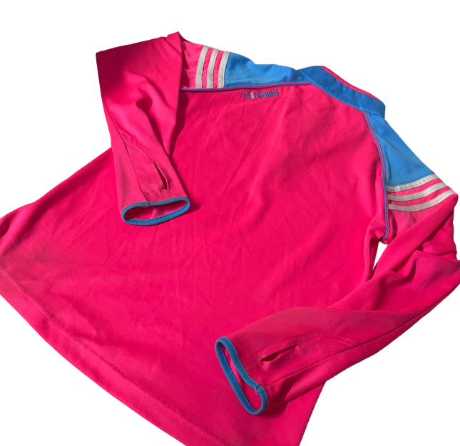 Dublin GAA  Peak Brushed Half Zip Top Pink women's quarter zip pink sport jacket