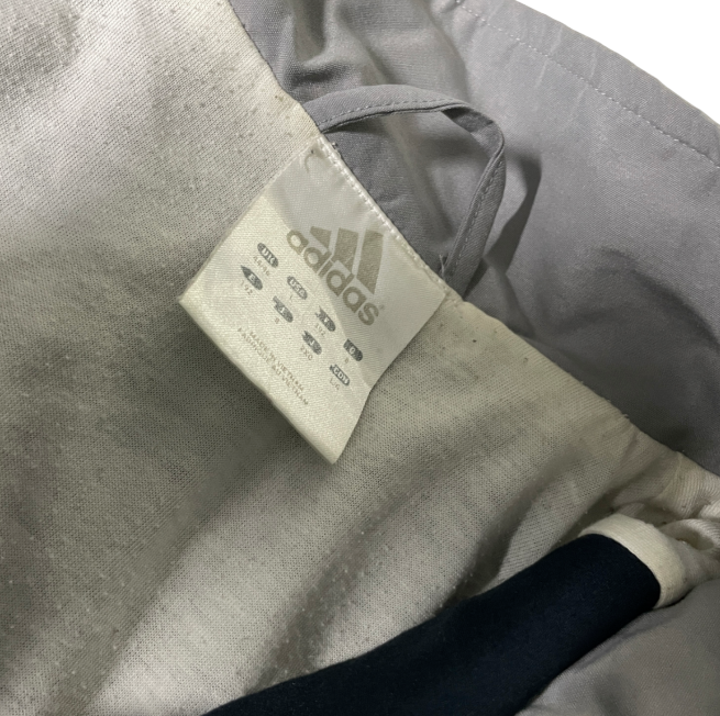 vintage Adidas Vintage Zip up Windbreaker Jacket Blue Retro 90s 80s shell track jacket in blue SKU 6180
