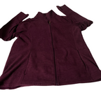 vintage burgundy old navy fleece track jacket 6186 L28 W 19 SKU 6186