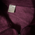 vintage burgundy old navy fleece track jacket 6186 L28 W 19 SKU 6186